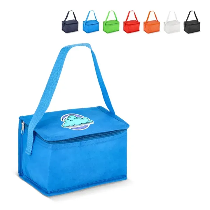 R-PET 6 Can cooler bag non-woven 20x 13 x 12.5cm 75g/m² - LT95390 (gadzety reklamowe)